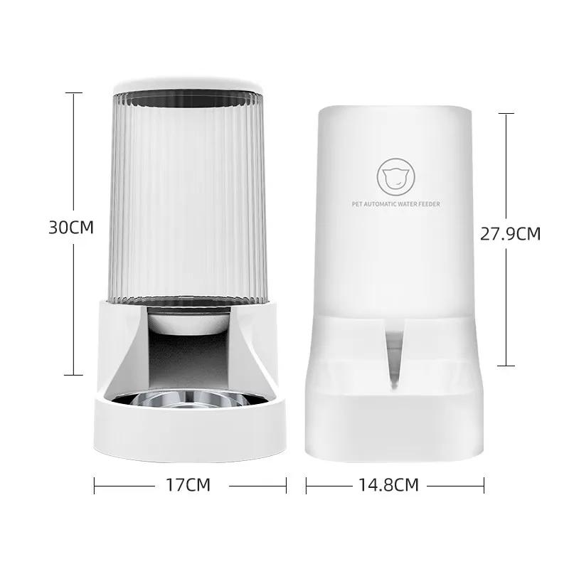 

Pet Feeder Cat and Dog Food Automatic Dispenser Large Capacity Water Feeder Dog Pet Cat Bowl Unplugged Pets Accessories