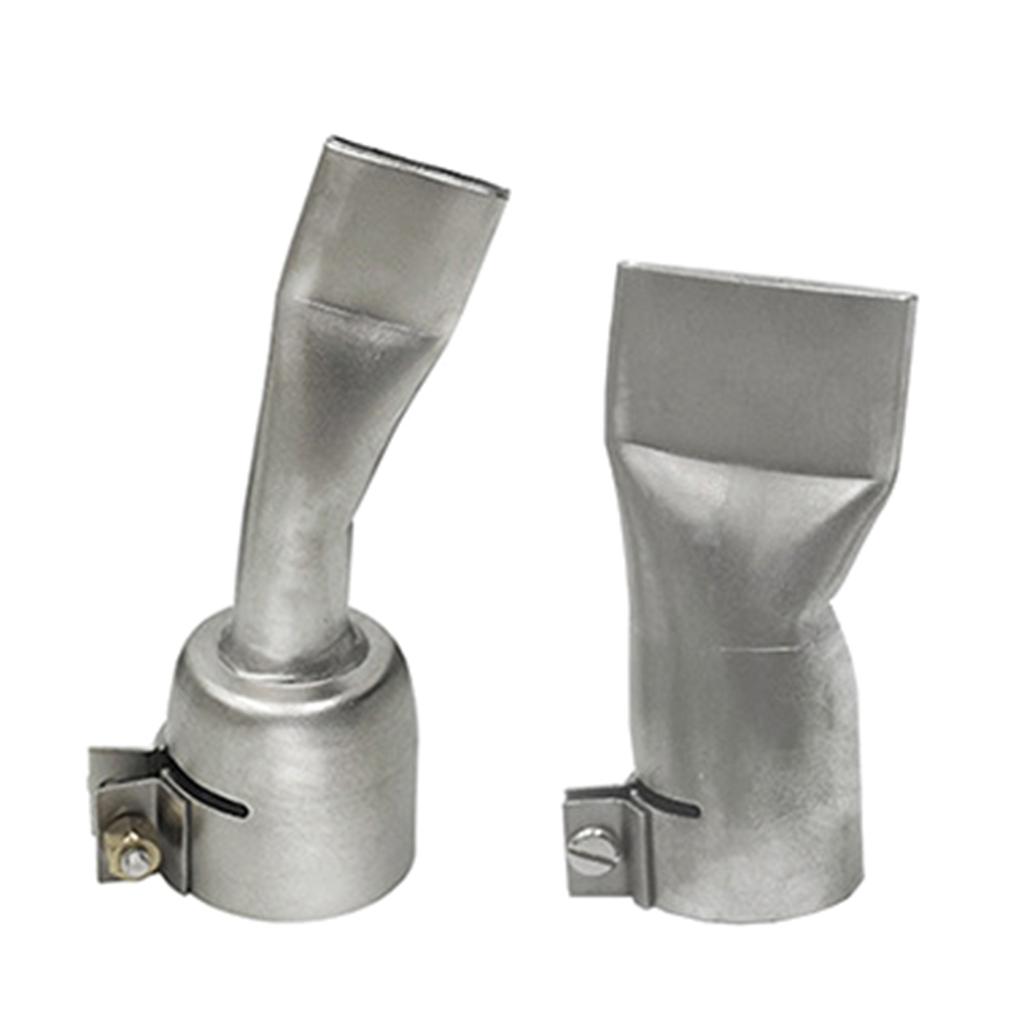 Durable Hot Air Gun Nozzle Tubular Flat Welding Nozzle Heat Gun Tips for 1600W Plastic Welder Tuyere Accessories