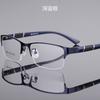 Business Men's Myopia Glasses Unisex Half Frame Square Short-sighted Eyeglasses Optical Anti Radiation Eyewear 0 To -6.0