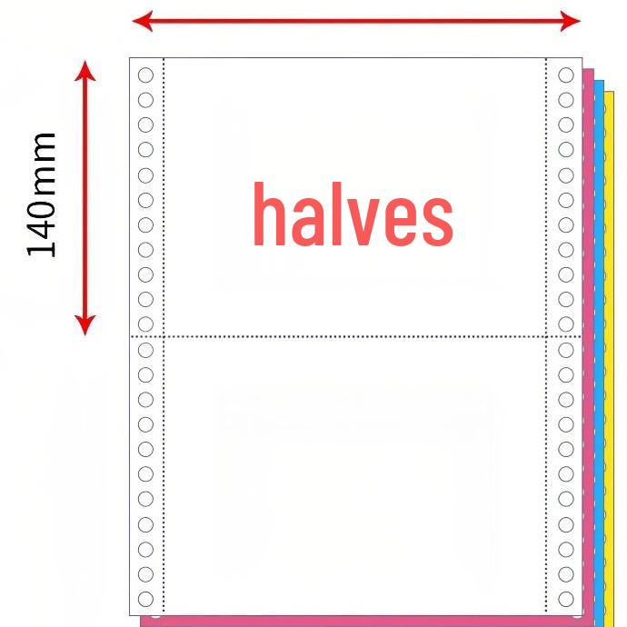 Multi-part Pinfeed Computer Print Paper: 2-part, 3-part, 4-part, 5-part Invoices & Delivery Notes