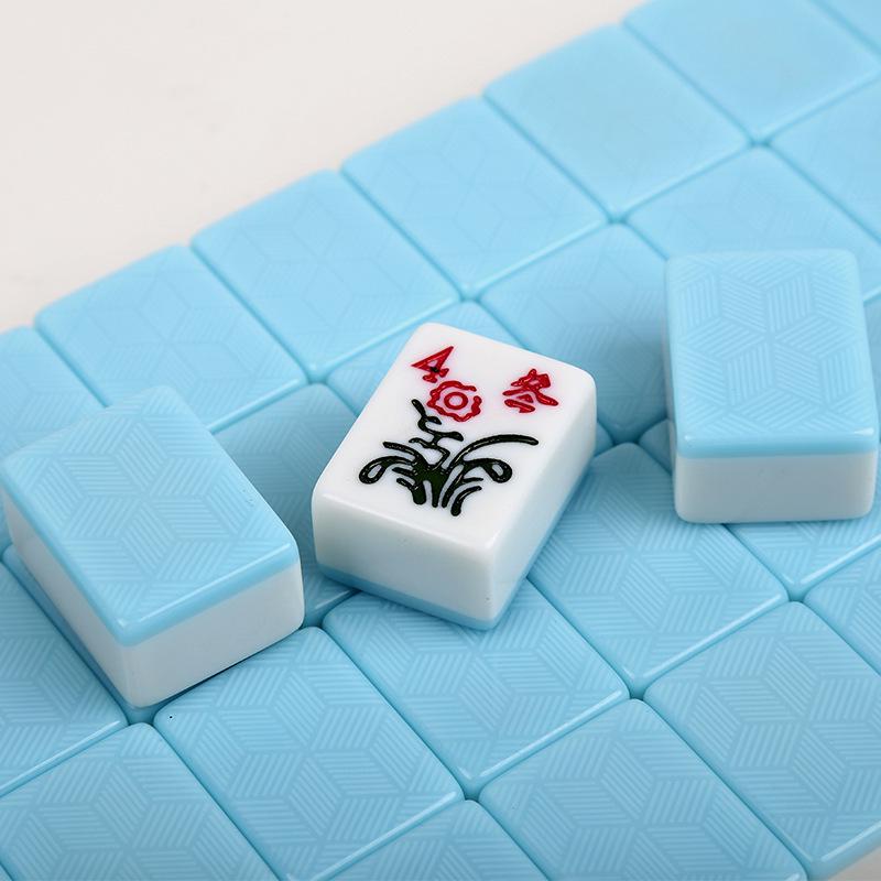 

Pink Cute Mahjong Set: Hand-Rubbed Medium-Large Tiles with Tablecloth & Dice, Free Shipping