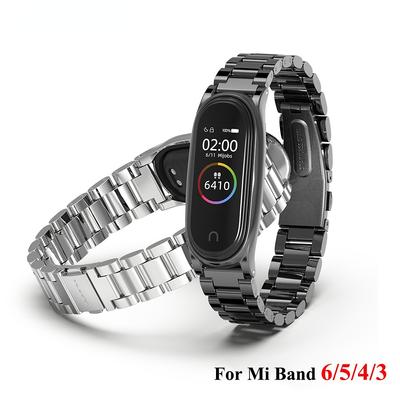 Cinturino in metallo per Xiaomi Mi Band 6 5 4 3 Bracciale in acciaio su Mi Band 4 Correa Miband Xiomi Bend Xaomi Accessori per braccialetti NFC