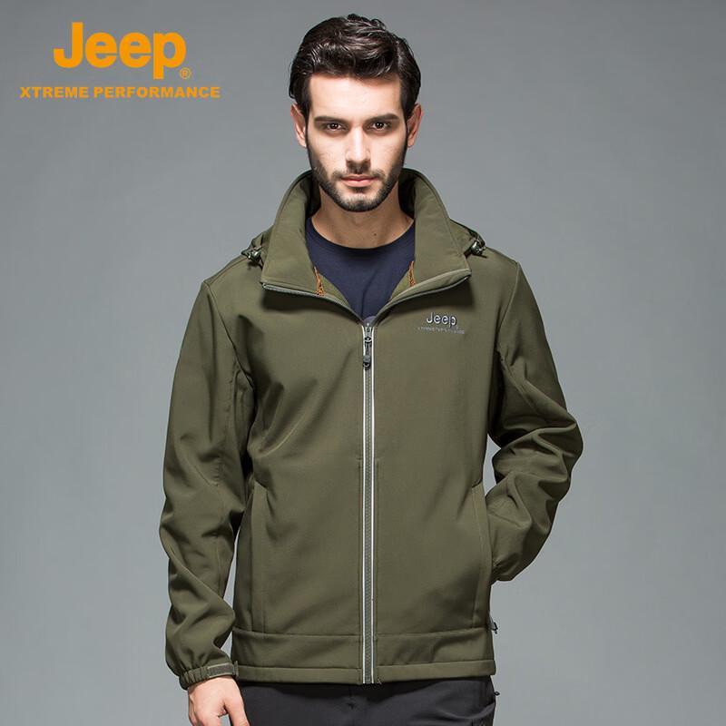 Jeep Men's Waterproof Outdoor Soft Shell Jacket
