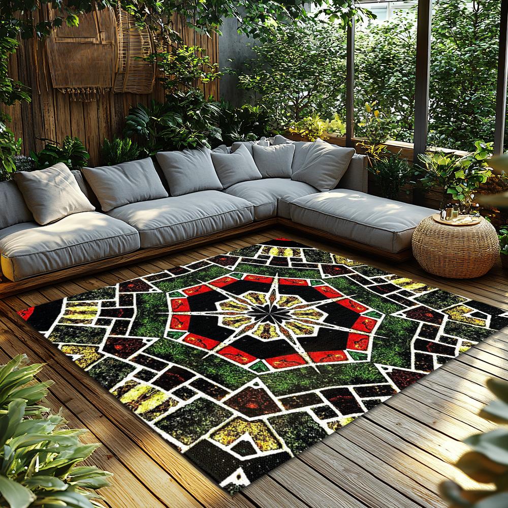 Unique Persian Rug Carpet Home Decor Area Rug Living Room Floor Mat Modern Patterned Accent Rug Non Slip Washable Floor Covering