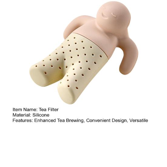 Silicone Tea Filter Hanging Tea Strainer Reusable Tea Infuser Unique Tea Brewing Tool for Home Restaurant Outdoor Travel