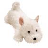 Adorable West Highland White Terrier Plush Puppy Doll - Sleeping Girl Figurine Toy, Perfect Birthday Gift