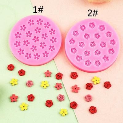 Moule en Silicone Rose Fleur de Cerisier pour Décoration DIY de Gâteau et d'Époxy