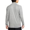 Nike Logo Print Half High Neck Straight Cut Quick Dry Long Sleeve T-Shirt Men Tops Gray HV2181084