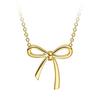 Chic Bow Pendant Necklace Set for Girls - Trendy and Versatile Clavicle Chain