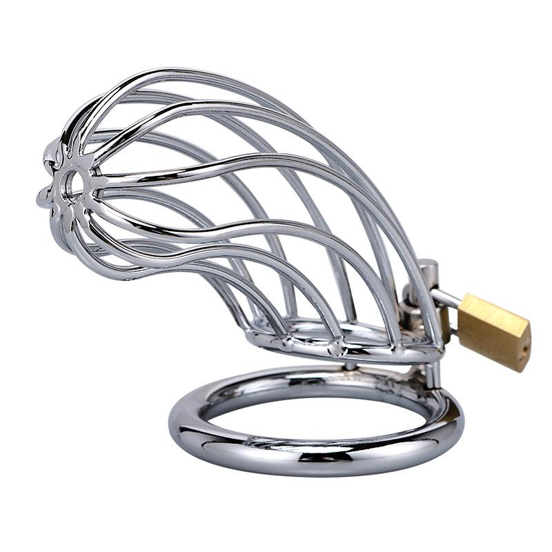 Chastity Device for Men Metal Chastity Cage Stainless Steel Cock Cage Male Chastity Belt Sex Toys Bondage Lock Adult Products