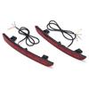 1 Pair Left Rright Rear Bumper Reflectors LED Tail Brake Lights Sequential Turn Signal Lamps Replacement for Civic 2022