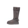Genuine leather two-wearing snow boots women's 2025 new winter thick bottom heightening, piling and thickening, warm, tall snow cotton