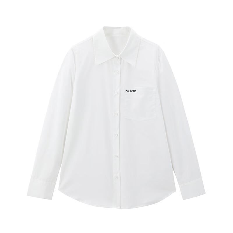 Ledin 2025 Spring Embroidered Fitted Shirt M