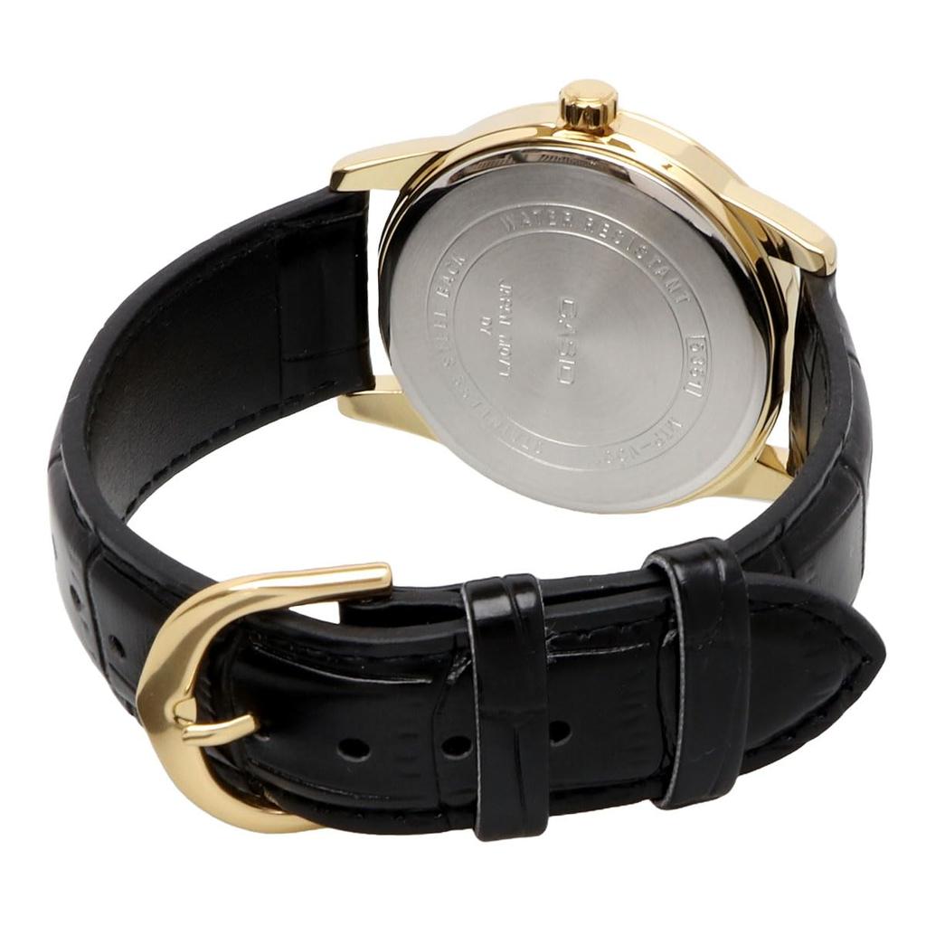 Casio Analog Quartz Men's Watch MTP-V001GL-7B, Gold and White, Overseas Model, Simple Packaging (No Presentation Box) [Parallel Import]