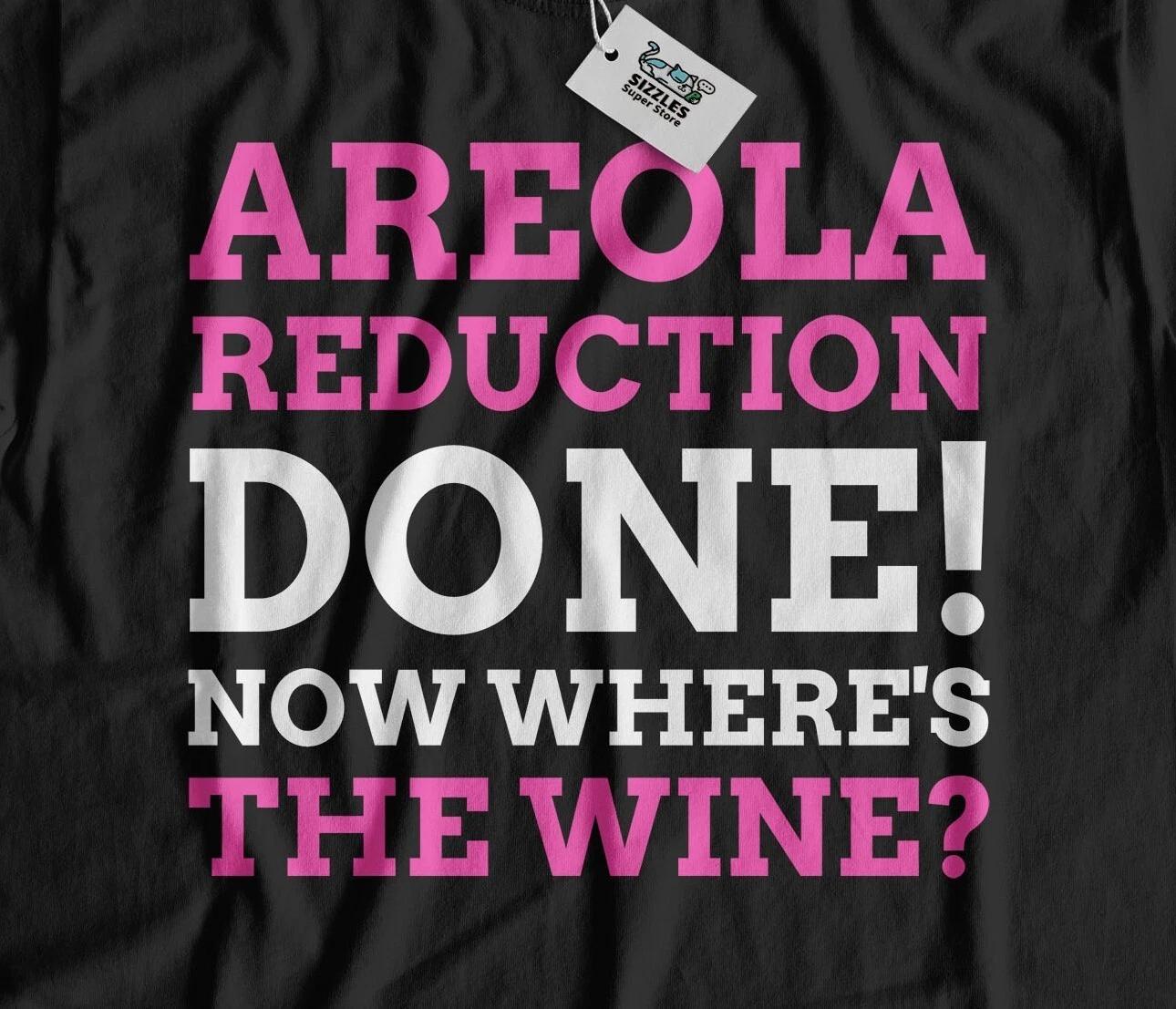 Funny Areola Reduction T-Shirt Nipple Surgery Gifts M
