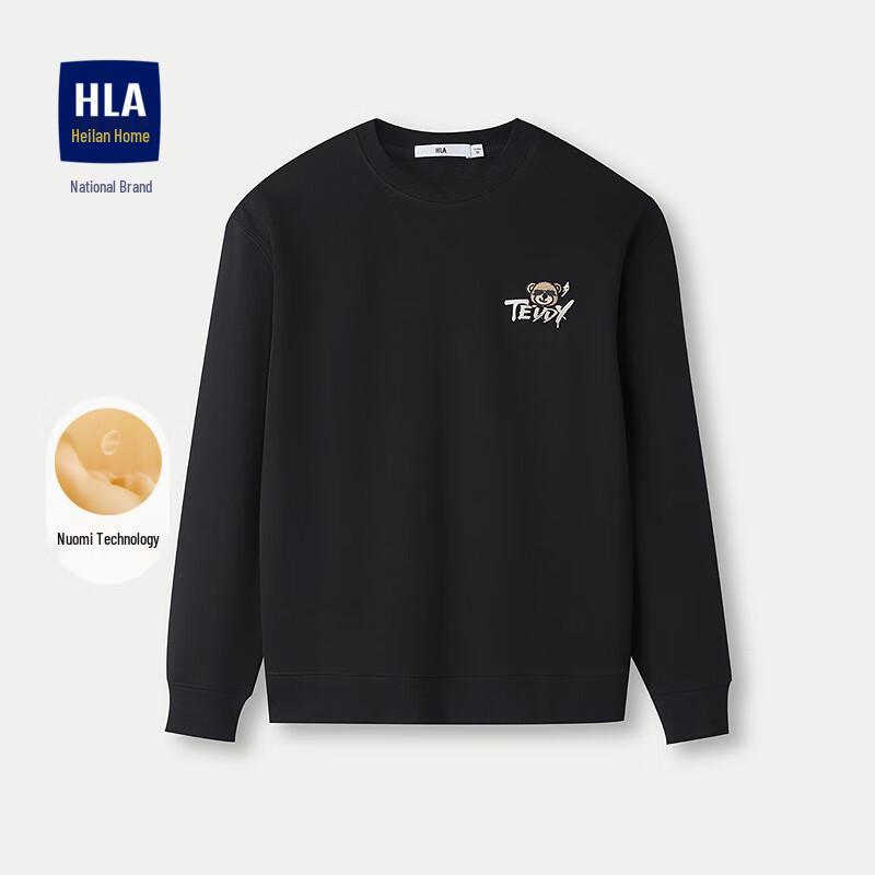 

HLA Nuomi Tech Embroidered Round Neck Pullover Sweatshirt Size 190/58 (97.5-105 kg suggested)