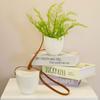 Ceramic Wall Hanging Flower Pot White Planter Holder Flower Basket Hanging Flower Basket  Plant