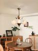 Vintage French Petal Chandelier - Zen-Inspired Song Dynasty Aesthetic for Living Room or Restaurant