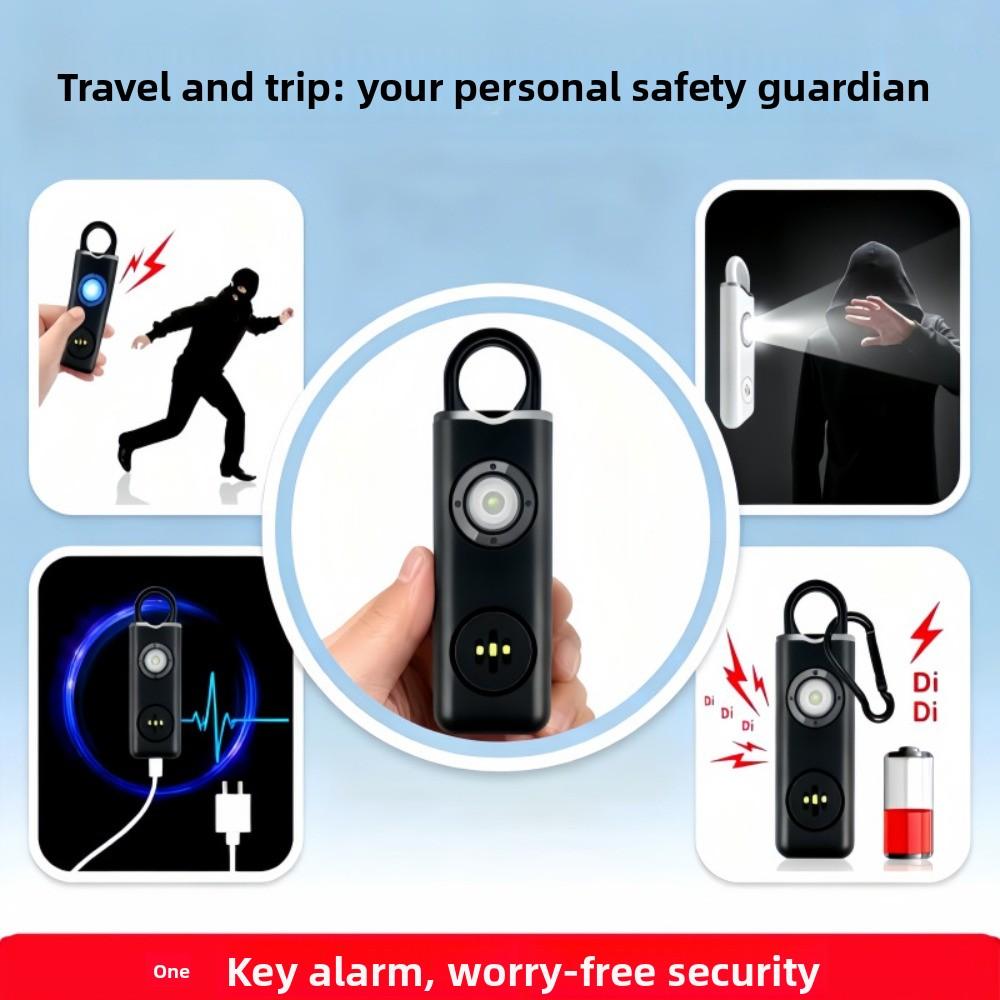 Low Battery Notice Safe Sound Personal Alarm LED Strobe Light Personal Security Alarm  Elderly