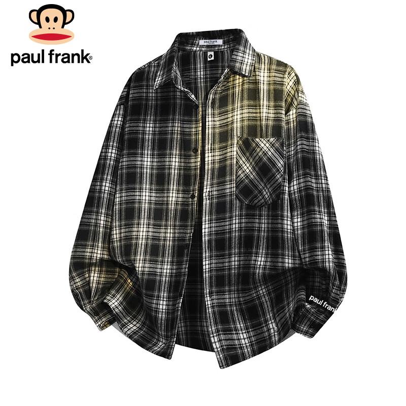 

paul frank Мужская рубашка в клетку с длинным рукавом 4XL