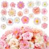 25Pcs Mix Artificial Flowers Heads Silk Fake Flower for Home Decor Garden Wedding Decoration DIY Craft Garland Gift Accessories