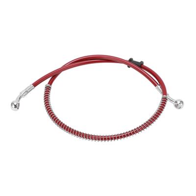 90cm35.4in Motocyklová brzdová hadice Červená Ocel PVC Přenosný Univerzální Motocyklový doplněk