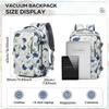 Travel Vacuum Storage Backpack Vacuum Seal Compression Space Saver Bags Clothing Vacpack Airback Carry On  Laptop Work Backpacks