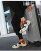 Men's Lightweight Breathable Flyknit Running Sneakers - Fashion Colorblock Casual Shoes