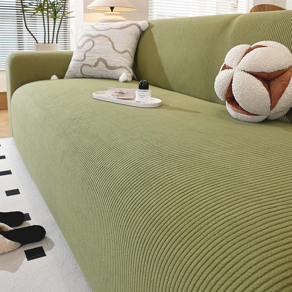 Anti Slip and Simple Style Polar Fleece Sofa Cover New Autumn and Winter Elastic All Season All Inclusive Sofa Cover