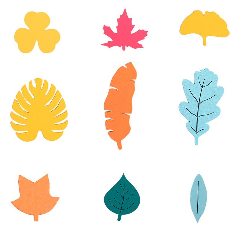 27PCS Wooden Leaf Recognition Toys Baby Early Education Cognitive Toys Birthday Party Presents for Kids Boys and Girls