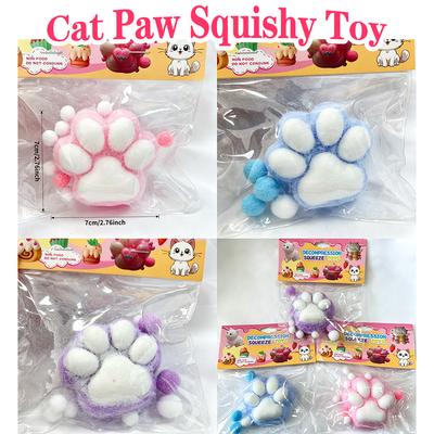 Heißer Verkauf 1-3 Stück Katzenpfoten Squishy, Niedliches Fidget Spielzeug, Langsam aufsteigende Katzenpfote, Stressabbau Spielzeug für Kinder & Erwachsene, Perfekte Geschenkidee
