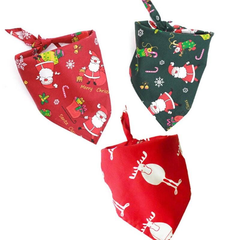 Christmas Pet Scarf Cat Dog Bandana Triangular Bandage Cat Dog Accessories