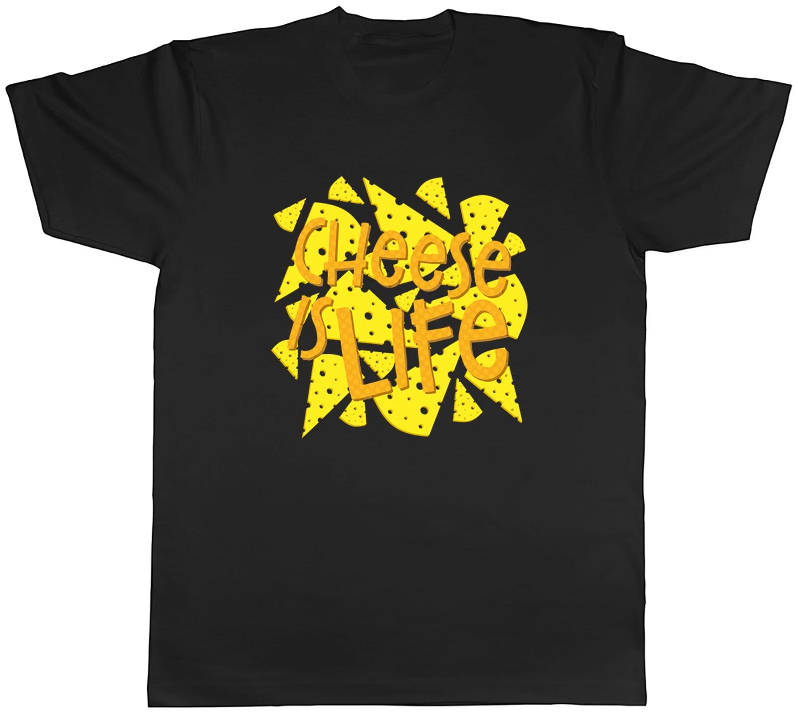 Cheese Is Life Mens Unisex T-Shirt Tee M