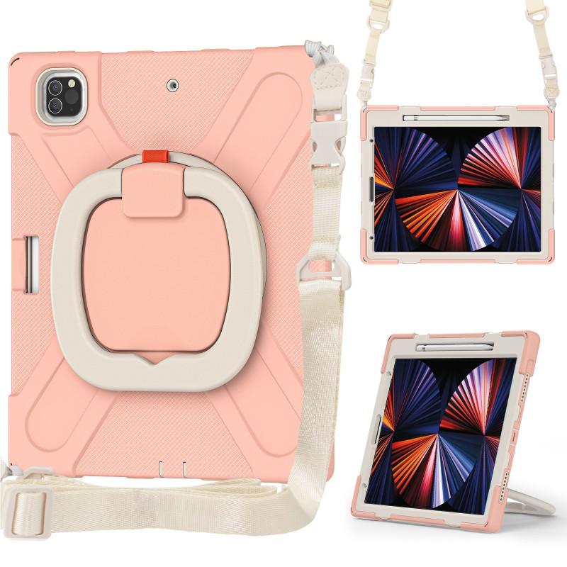 Kids Shockproof Hard Case With Hand Strap IPad Air 13 10 PC Material Sleep Wake Support Portable Design
