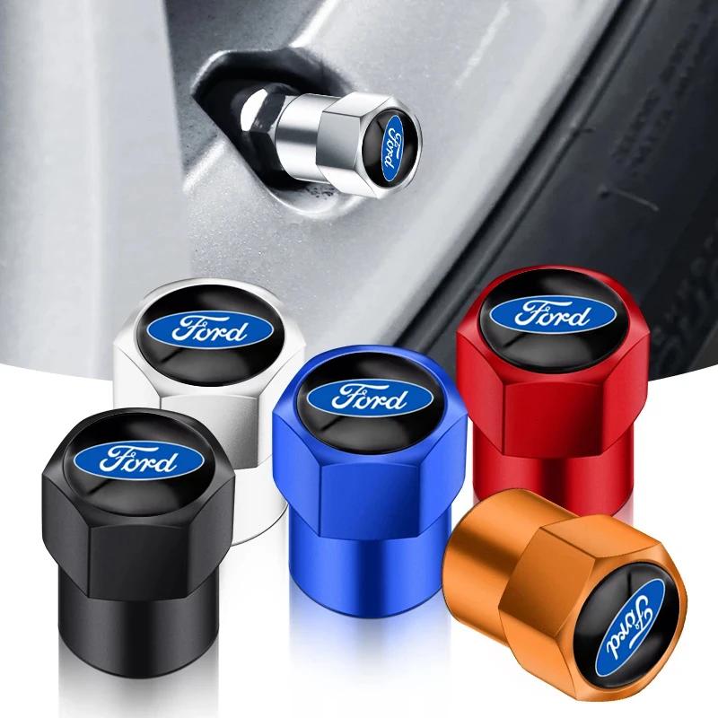 Car Metal Wheel Tire Valve Caps Stem Case For Ford Fiesta EcoSport ESCORT Focus 1 Focus 3 Focus 2 Car Styling CVX1