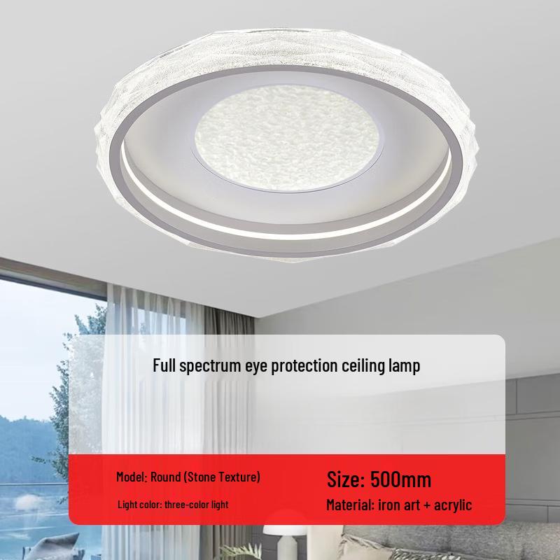 Italian Minimalist Luxury Round Crystal Ceiling Lamp
