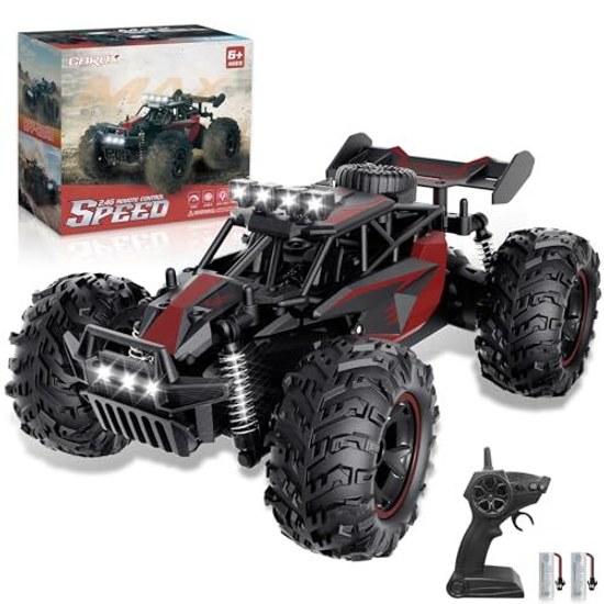 Carox remote control fast car off-road high speed 25KM H 1 18 RC comes 2 rechargeable batteries operation time about 50 minutes adjustment function