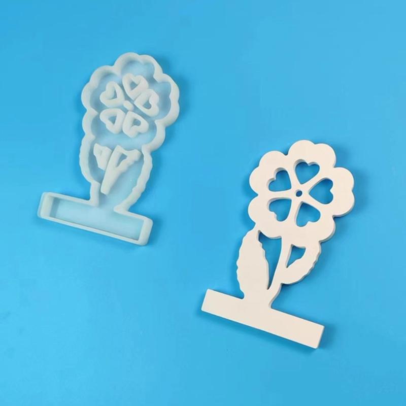 Silicone Moulds Flower Candlesticks Resins Molds Candle Holder Silicone Molds DIY Concrete Castings Mould for Candle