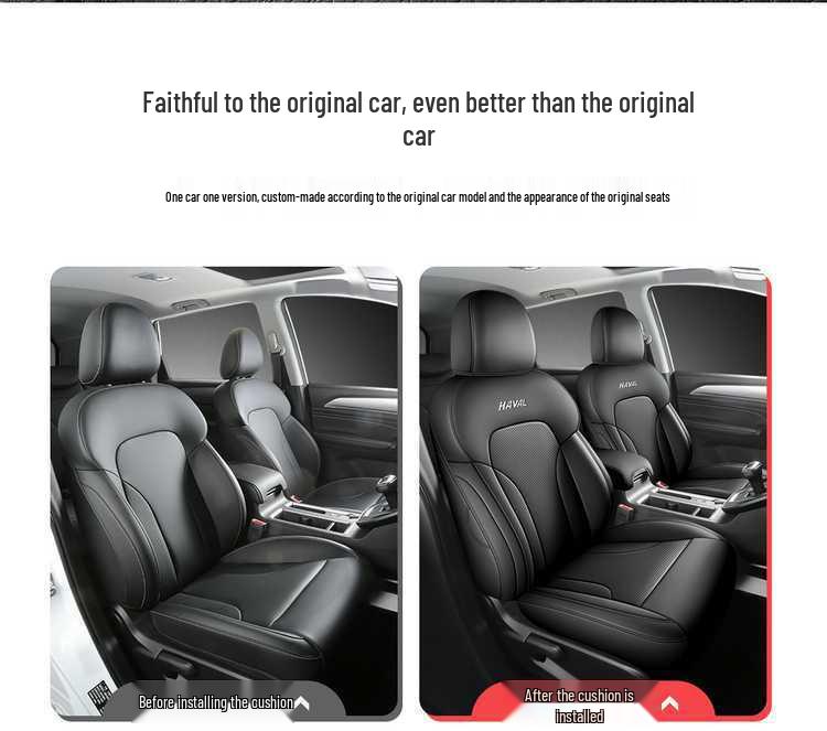 Haval M6 PLUS Smart Leather Seat Covers, Full Coverage, All-Season Cushions.