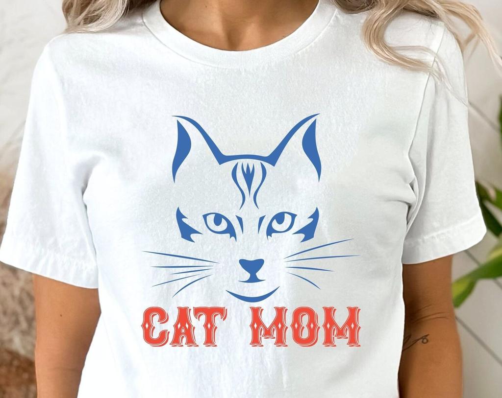 Cat Mom MUMMY T-Shirt / Cat Mom Pet Lovers Animals Retro Vintage T-Shirt / Mother's Day Shirt Gift For Mom / Mum Gift Christmas Xmas Tee Tops
