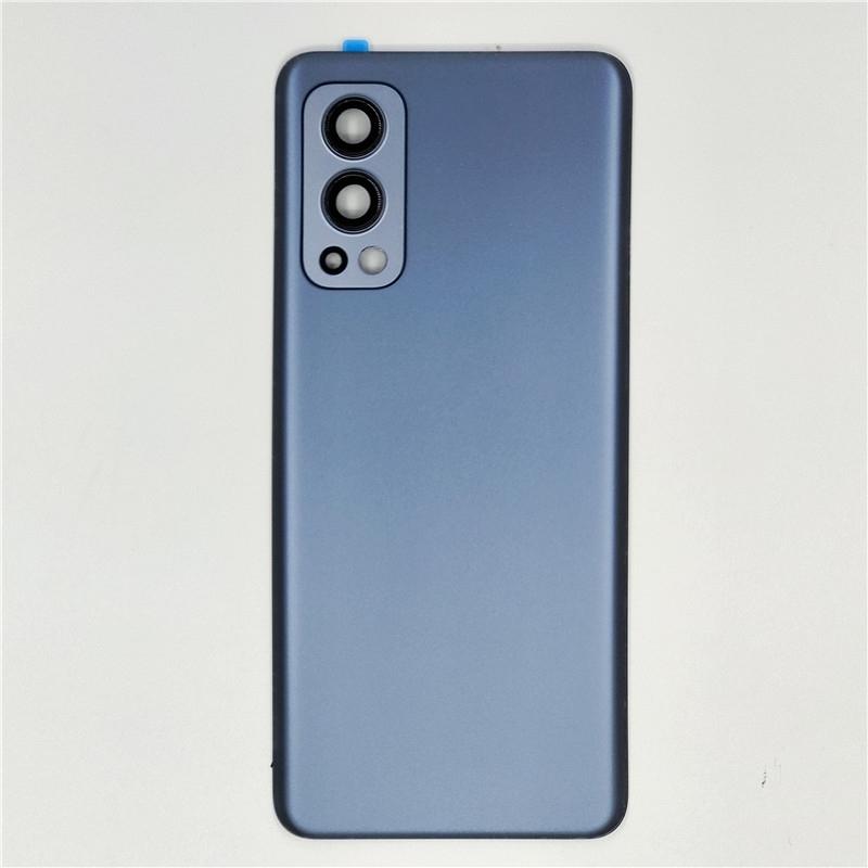 A+++ Per OnePlus Nord 2 5G Copertura Batteria in Vetro Sportellino Posteriore Rigido Pannello Alloggiamento Posteriore + Adesivo + Lente Fotocamera