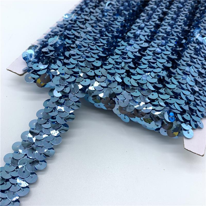 2 yardy 20 mm Elastická flitrová stuha Krajka Flitrová šicí látka Na šaty Oblečení Pokrývku hlavy Svatební DIY Doplňky