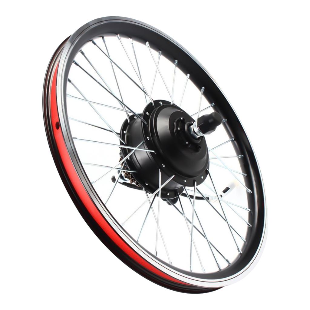 20 Inch LED Rear Wheel Motor Hub Electric Bicycle E-Bike Conversion Kit 36V 250W Waterproof Wire For Both V Brake and Disc Brake