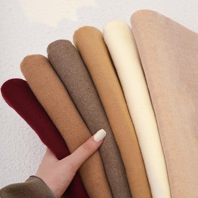 2025 Red Scarf Women's Winter Imitation Cashmere Solid Color Scarf Shawl Advanced Sense Warm Fringed Scarf Men Versatile