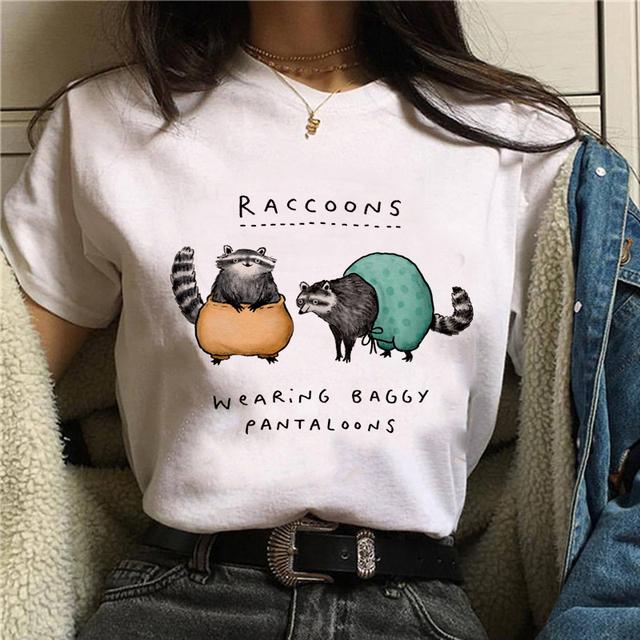 Summer Fashion Oversized T-Shirt for Women Harajuku Style Cockatiels Parrot Graphic Loose Short Sleeve Funny Bird Print Top
