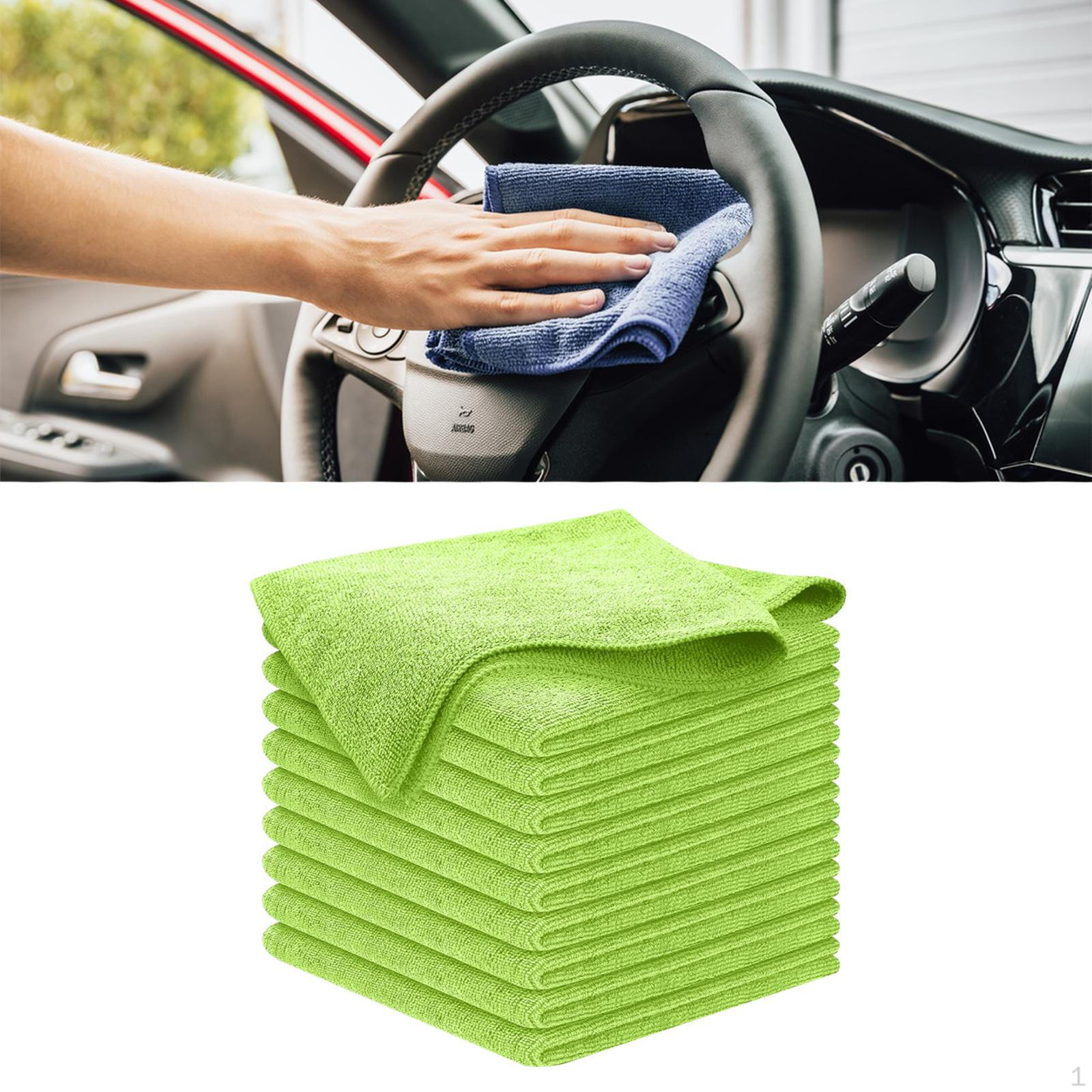 

10 Pieces Microfiber Cleaning Cloths Dish Cloth Washable Window Rag for Kitchen Kitchenware