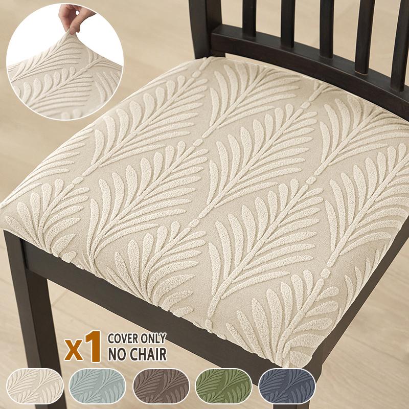 1/2/4/6Pcs Nordic Style Jacquard Dining Seat Cushion Cover Elastic Upholstered Seat Cover Furniture Protector For Kitchen El