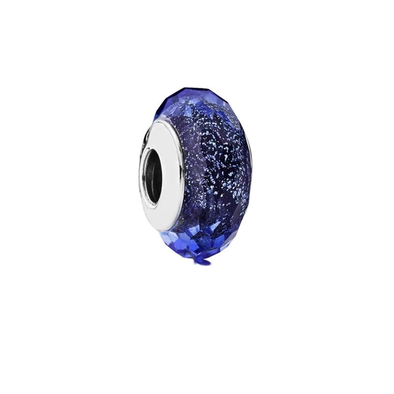 Sparking Murano Glass Charm Beads Dangle Original Snake Fit Copper Bracelet Necklace Beads For Diy Jewelry Women Gift