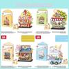 Snack Coffee And Shop Vending Car Assembled Model Ornament For Children Gift