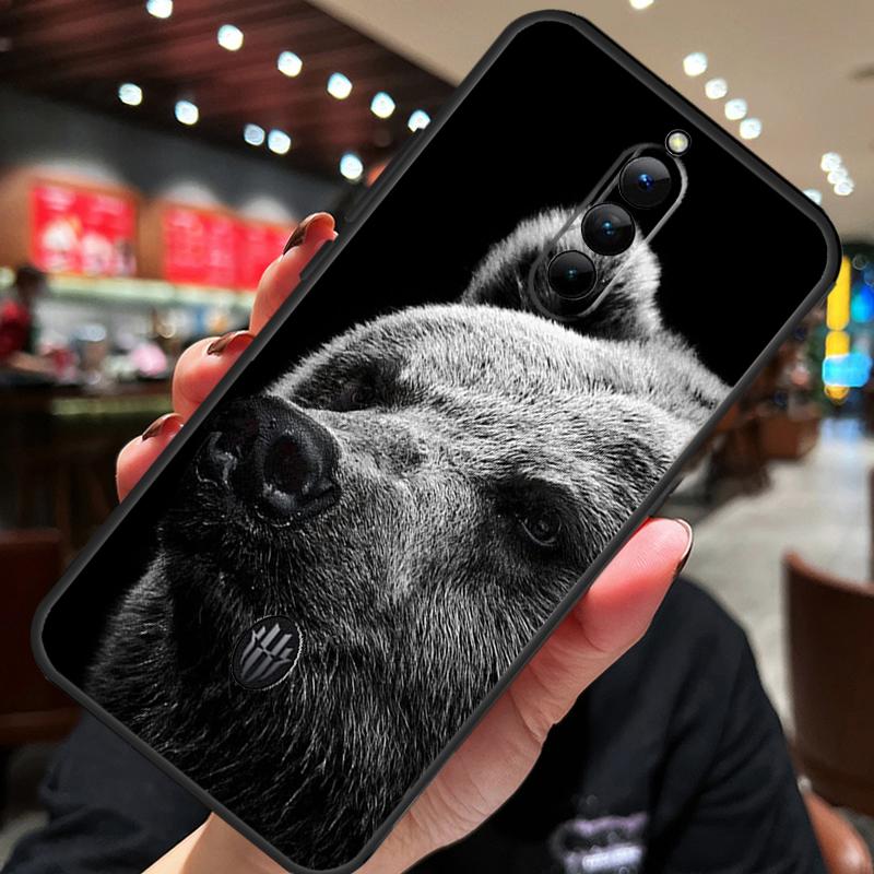 Cute Grizzly Bear Case For ZTE Nubia Red Magic 10S 10 8 9 8S 9S 11 Pro Plus 10 Air 5G 6R 6 7 6S 7S Pro Cover